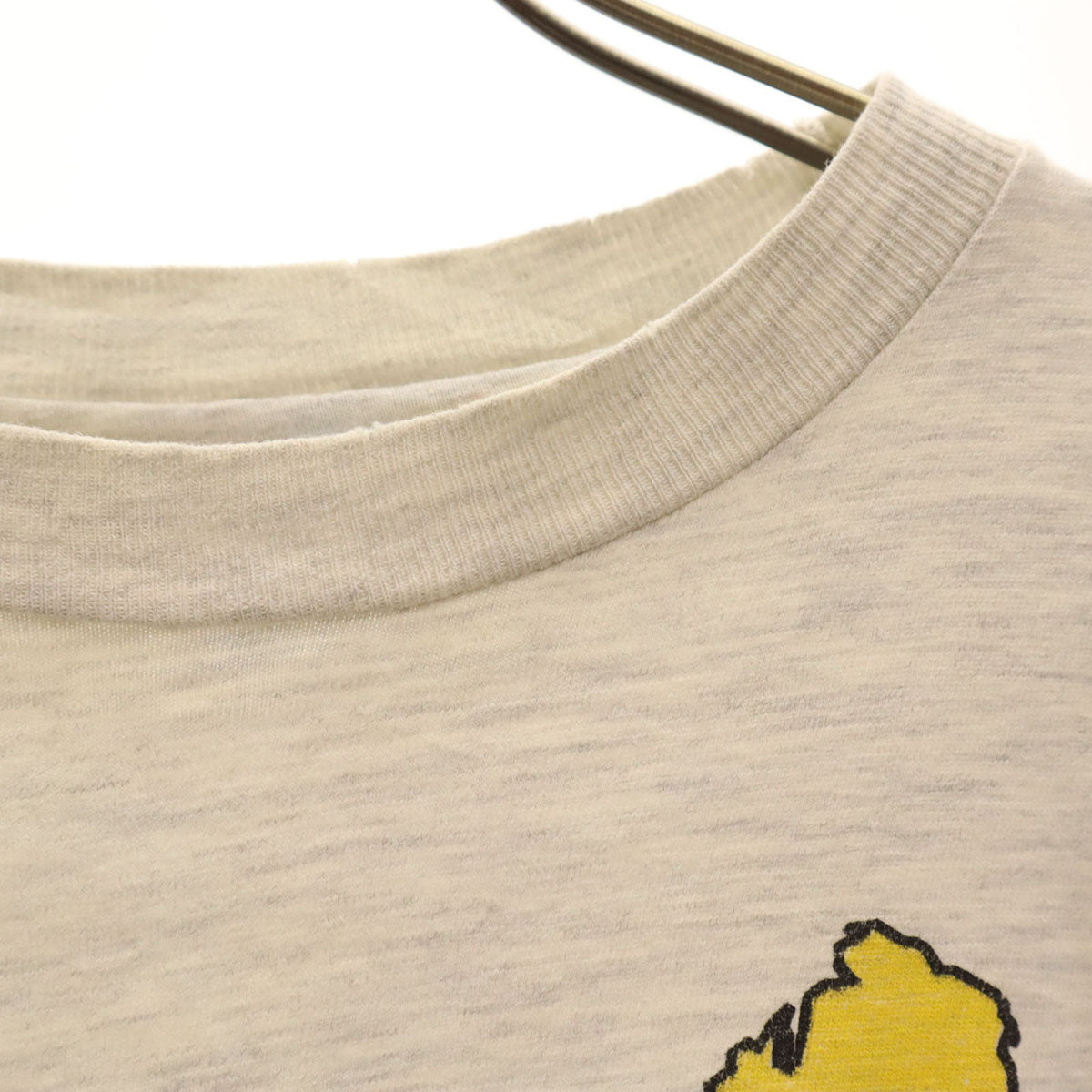 Hanes ヘインズ 90s USA製 オールド キャタピラー Michigan CAT 半袖 Tシャツ L グレー シングルステッチ BEEFY-T メンズ