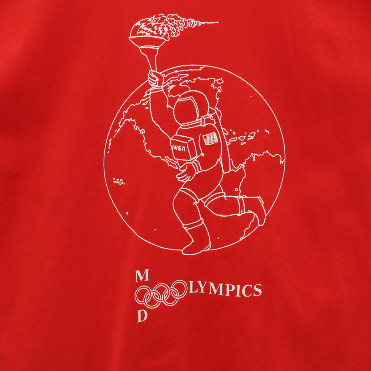 Hanes ヘインズ 90s USA製 オールド オリンピック 半袖 Tシャツ XL レッド シングルステッチ メンズ