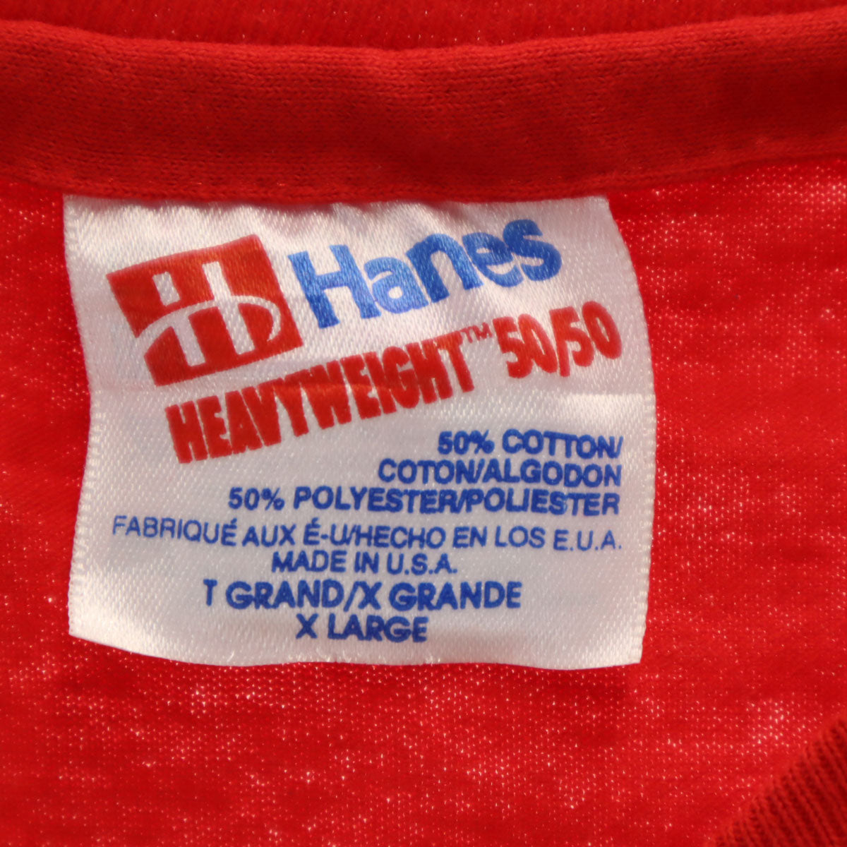 Hanes ヘインズ 90s USA製 オールド オリンピック 半袖 Tシャツ XL レッド シングルステッチ メンズ