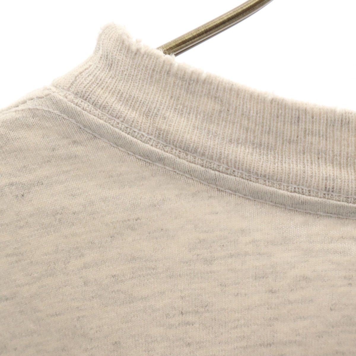 OLD オールド 90s プリント 半袖 Tシャツ グレー シングルステッチ メンズ