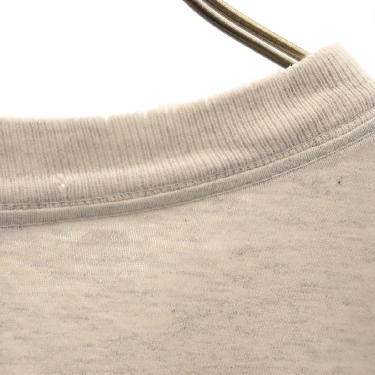 OLD オールド 90s プリント 半袖 Tシャツ グレー シングルステッチ メンズ