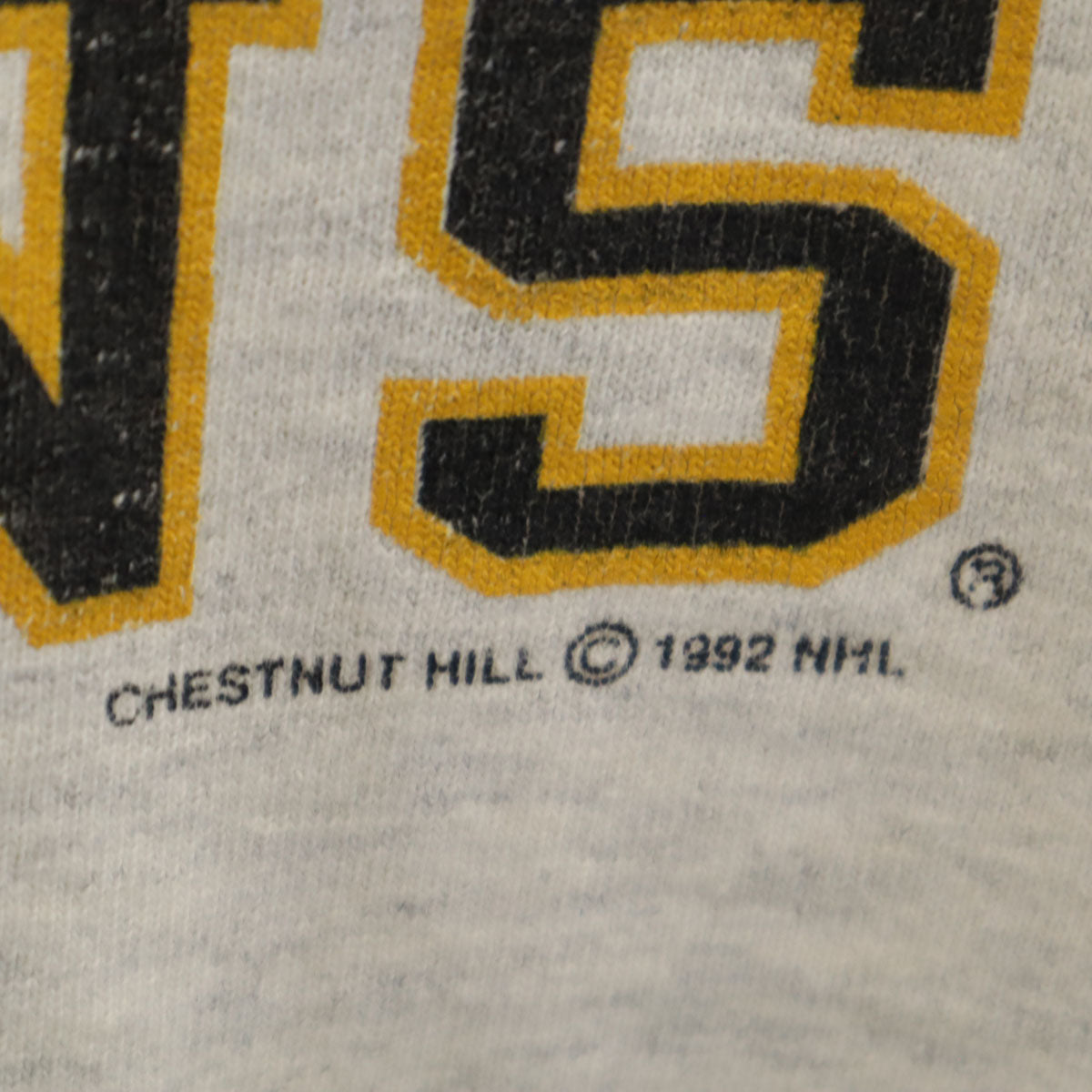 OLD オールド 90s プリント 半袖 Tシャツ グレー シングルステッチ メンズ