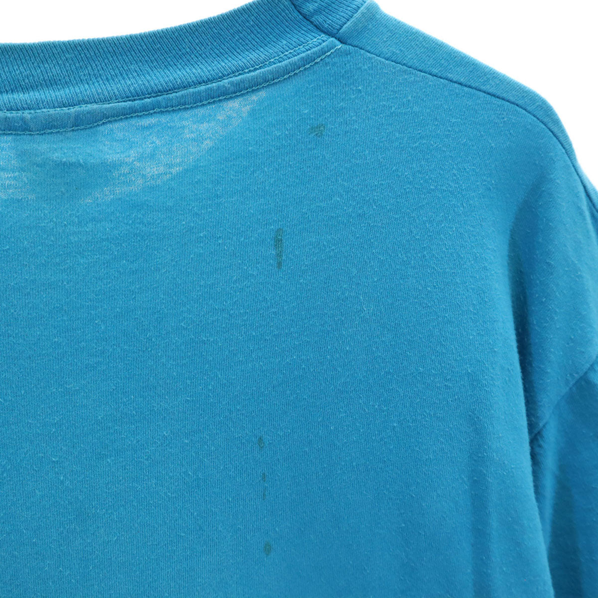 FRUIT OF THE LOOM フルーツオブザルーム 90s USA製 オールド 半袖 Tシャツ L ブルー系 シングルステッチ メンズ