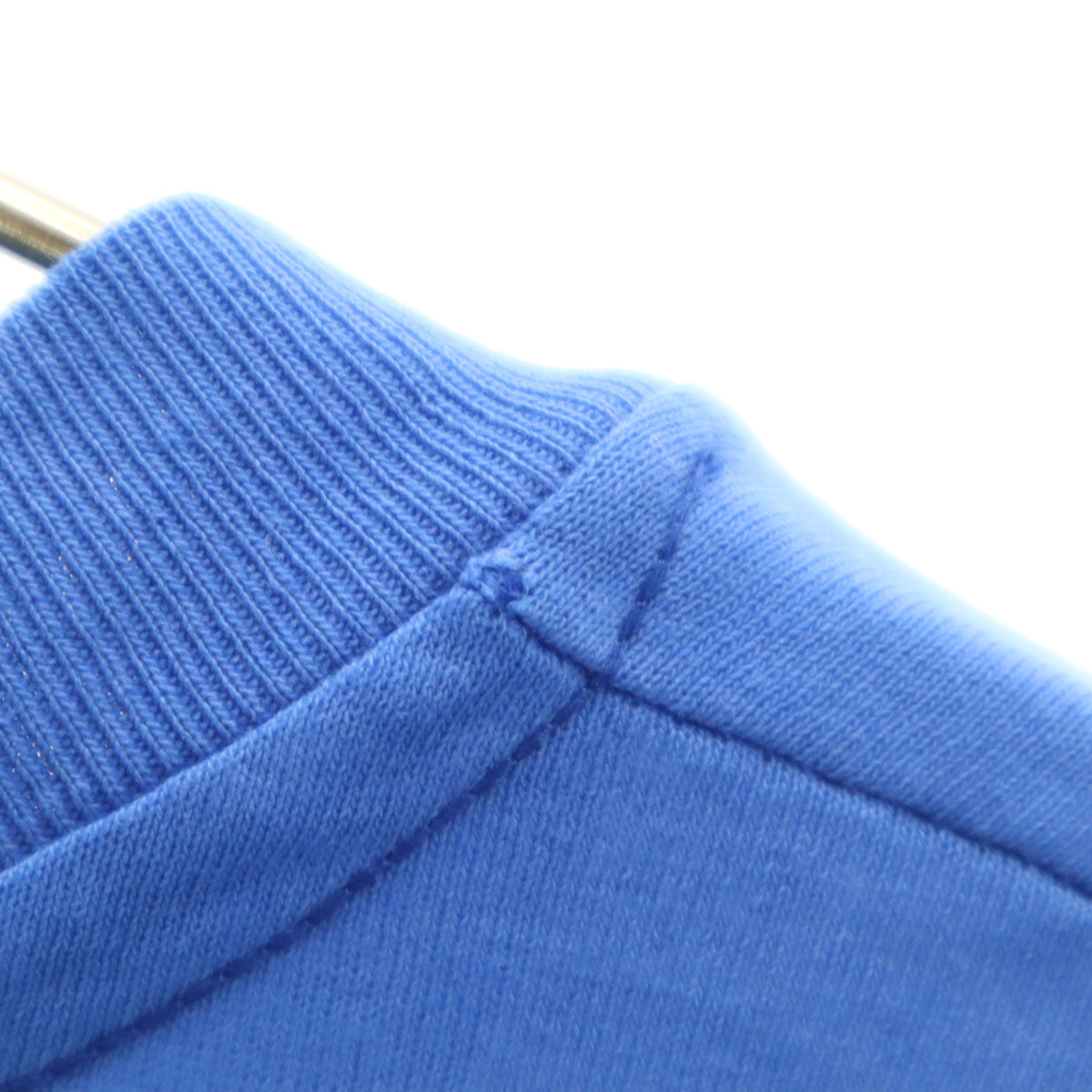 Hanes ヘインズ 90s USA製 オールド EXPECT Thelen BEST アップル プリント 半袖 Tシャツ L ブルー シングルステッチ メンズ