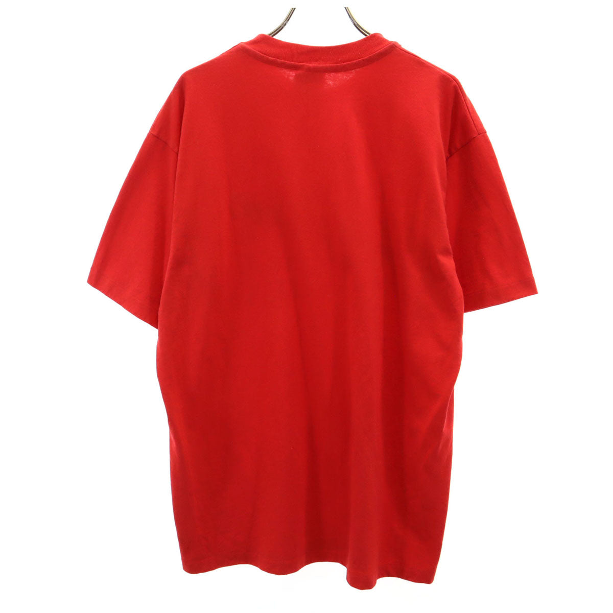 Hanes ヘインズ 80s 90s USA製 オールド NEBRASKA 半袖 Tシャツ L レッド シングルステッチ メンズ