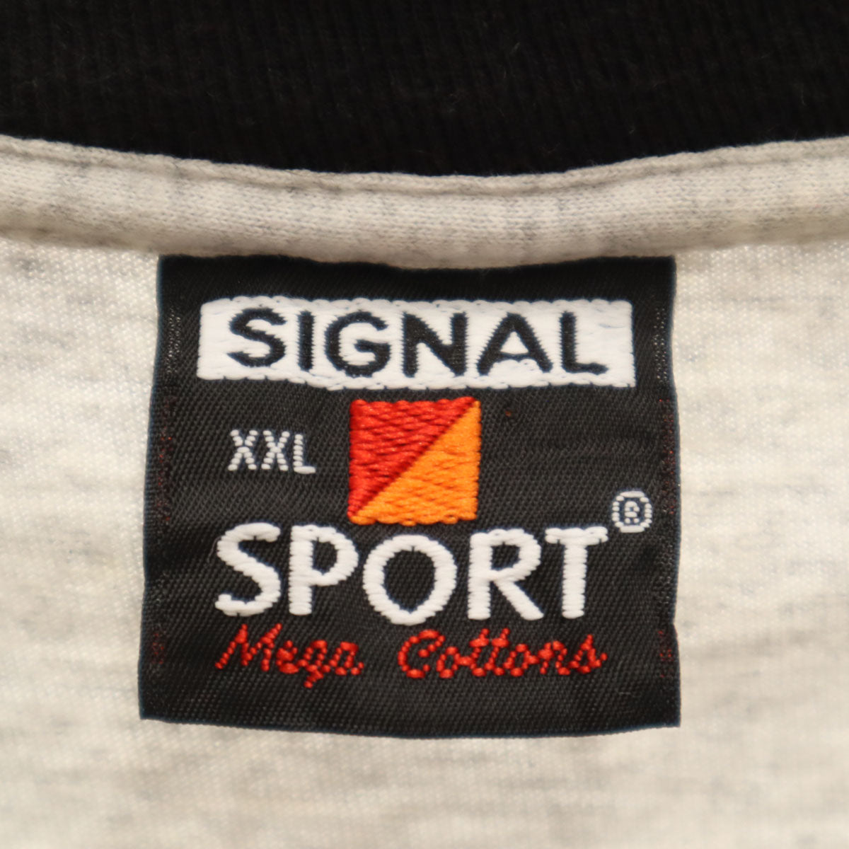 SIGNAL SPORTS シグナルスポーツ 90s USA製 オールド メッセージプリント 半袖 Tシャツ XXL グレー レイヤード ビッグサイズ メンズ