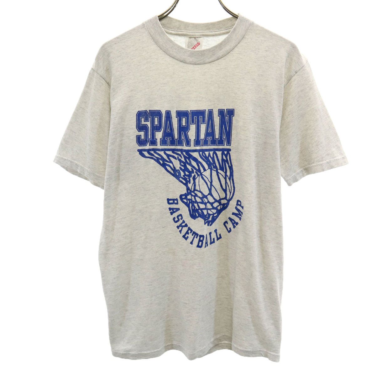 JERZEES ジャージーズ 90s USA製 オールド SPARTAN 半袖 Tシャツ M グレー バスケットボール メンズ