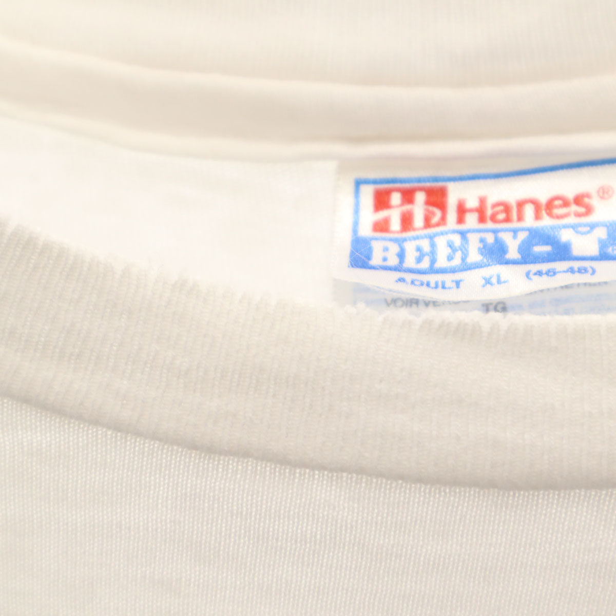 Hanes ヘインズ 90s USA製 オールド RED BARON プリント 半袖 Tシャツ XL ホワイト シングルステッチ 戦闘機 レッドバロン BEEFY-T メンズ