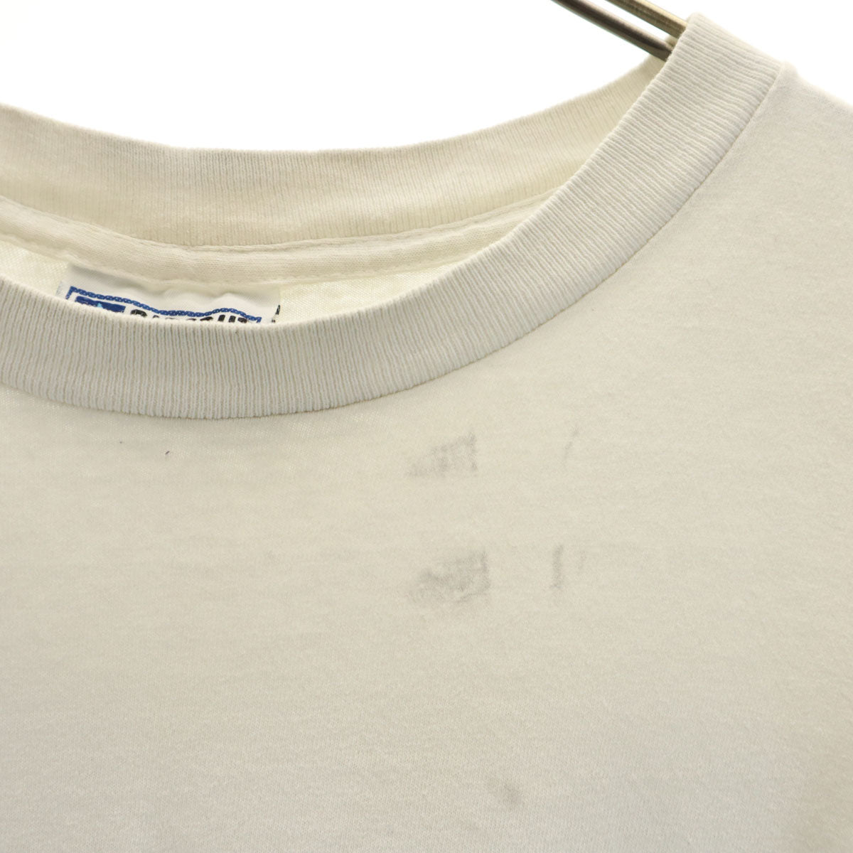 SIDEOUT 90s USA製 オールド バックプリント 半袖 Tシャツ L ホワイト シングルステッチ メンズ