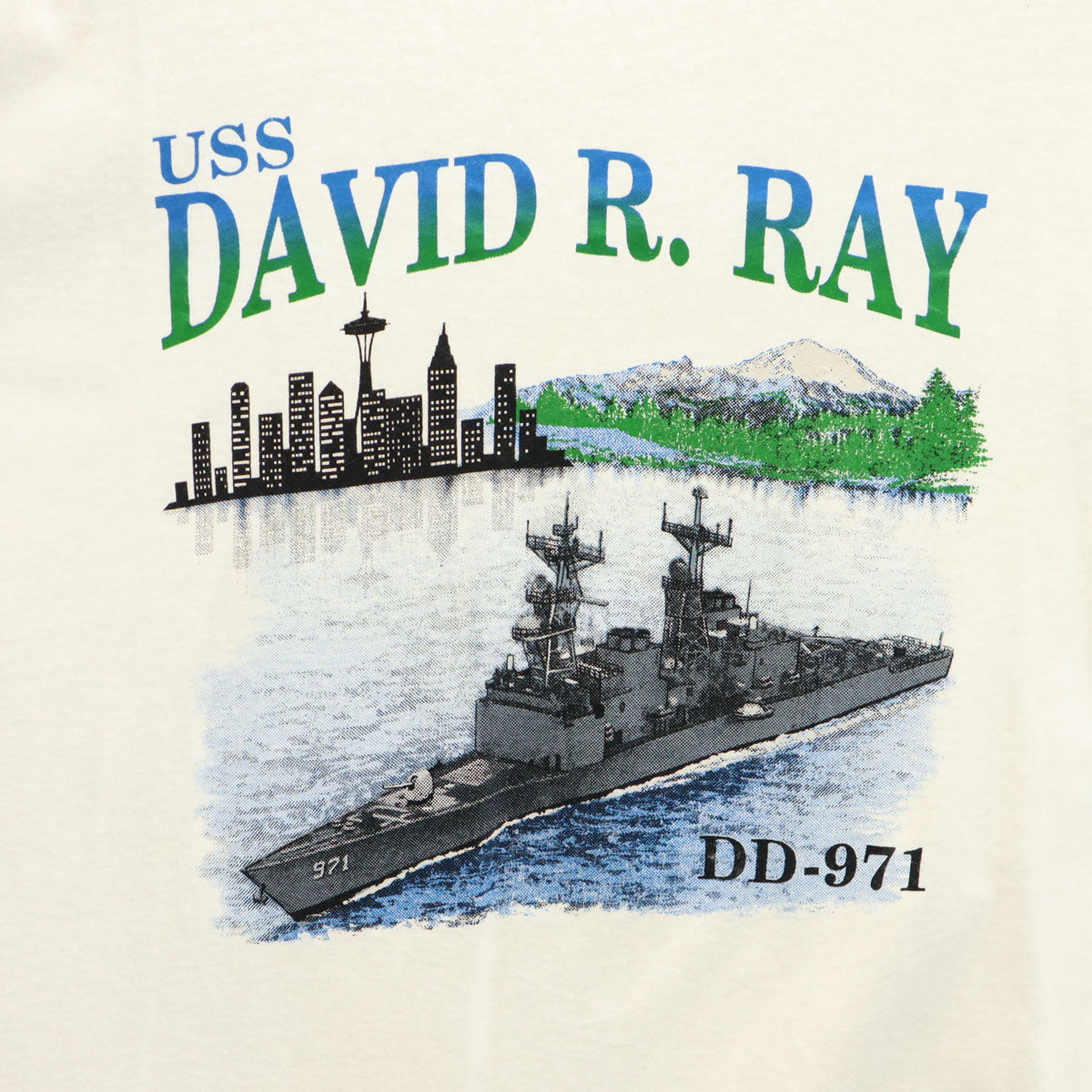 OLD オールド 90s DAVID R. RAY DD-971 半袖 Tシャツ ホワイト メンズ