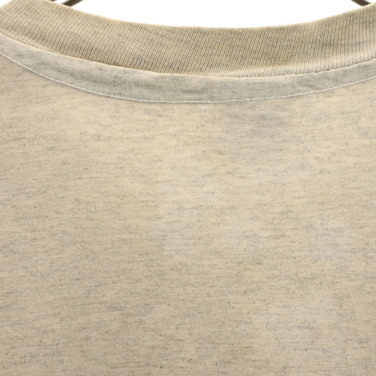 anvil アンヴィル 90s USA製 オールド オオカミ プリント 半袖 Tシャツ M グレー系 シングルステッチ アニマル柄 メンズ