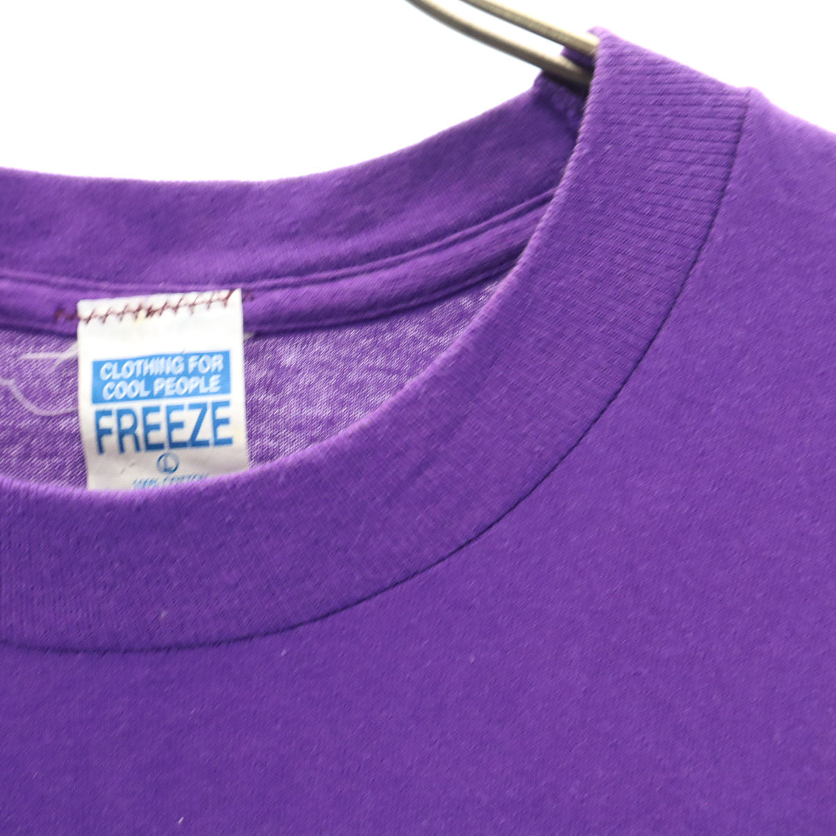 FREEZE 90s USA製 オールド YEAH RIGHT! 半袖 Tシャツ L パープル シングルステッチ メンズ