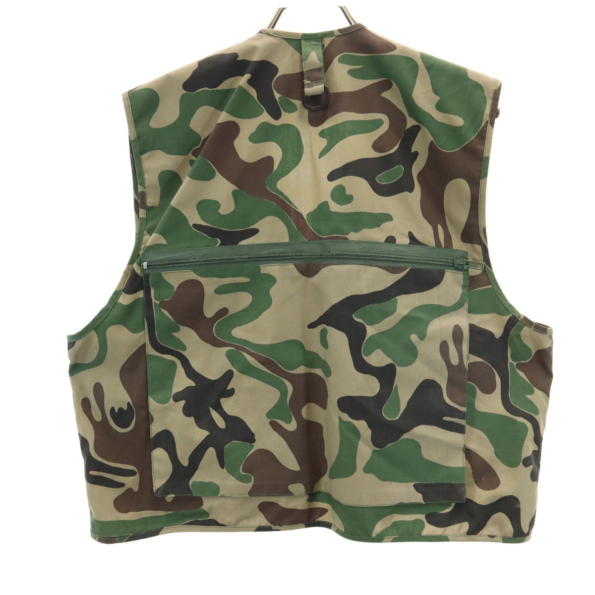 WINNING WAYS 80s オールド カモフラ ベスト M カーキ 多機能ポケット 迷彩柄 メンズ