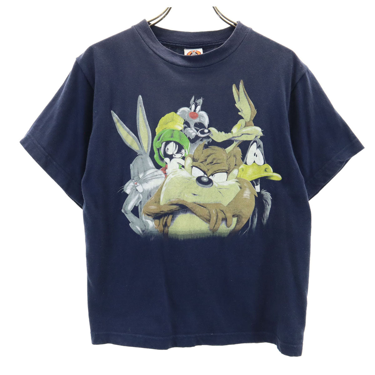 LOONEY TUNES ルーニーテューンズ プリント 半袖 Tシャツ L(14-16) ネイビー キッズ