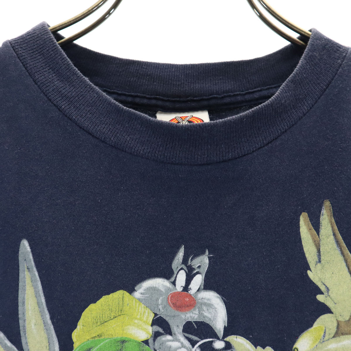 LOONEY TUNES ルーニーテューンズ プリント 半袖 Tシャツ L(14-16) ネイビー キッズ