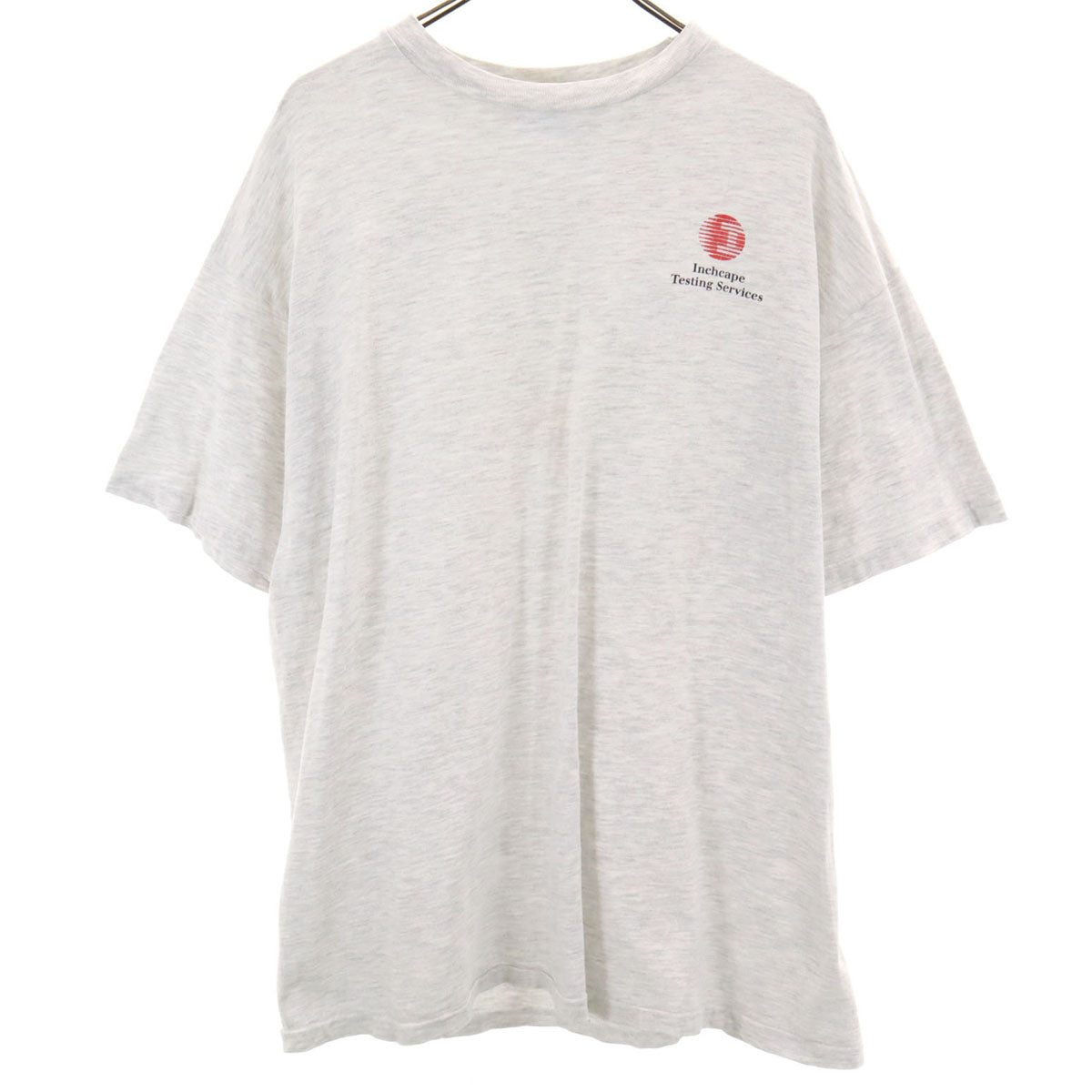 Hanes ヘインズ 90s BEEFY-T USA製 オールド 半袖 Tシャツ XL グレー系 シングルステッチ バックプリント メンズ