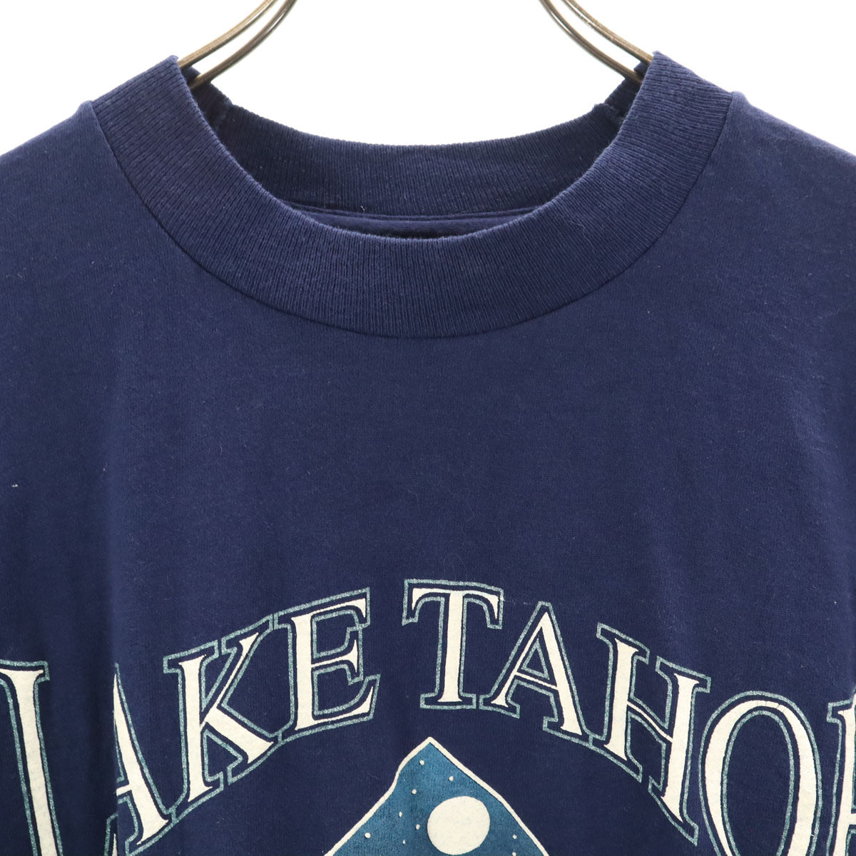 OLD オールド 90s 半袖 Tシャツ ネイビー系 シングルステッチ メンズ