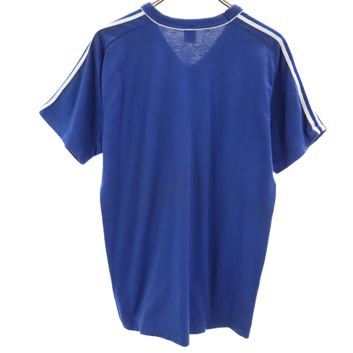 RUSSELL ラッセル 70s 80s ヴィンテージ 金ラッセル 半袖 Vネック Tシャツ L ブルー系 シングルステッチ メンズ