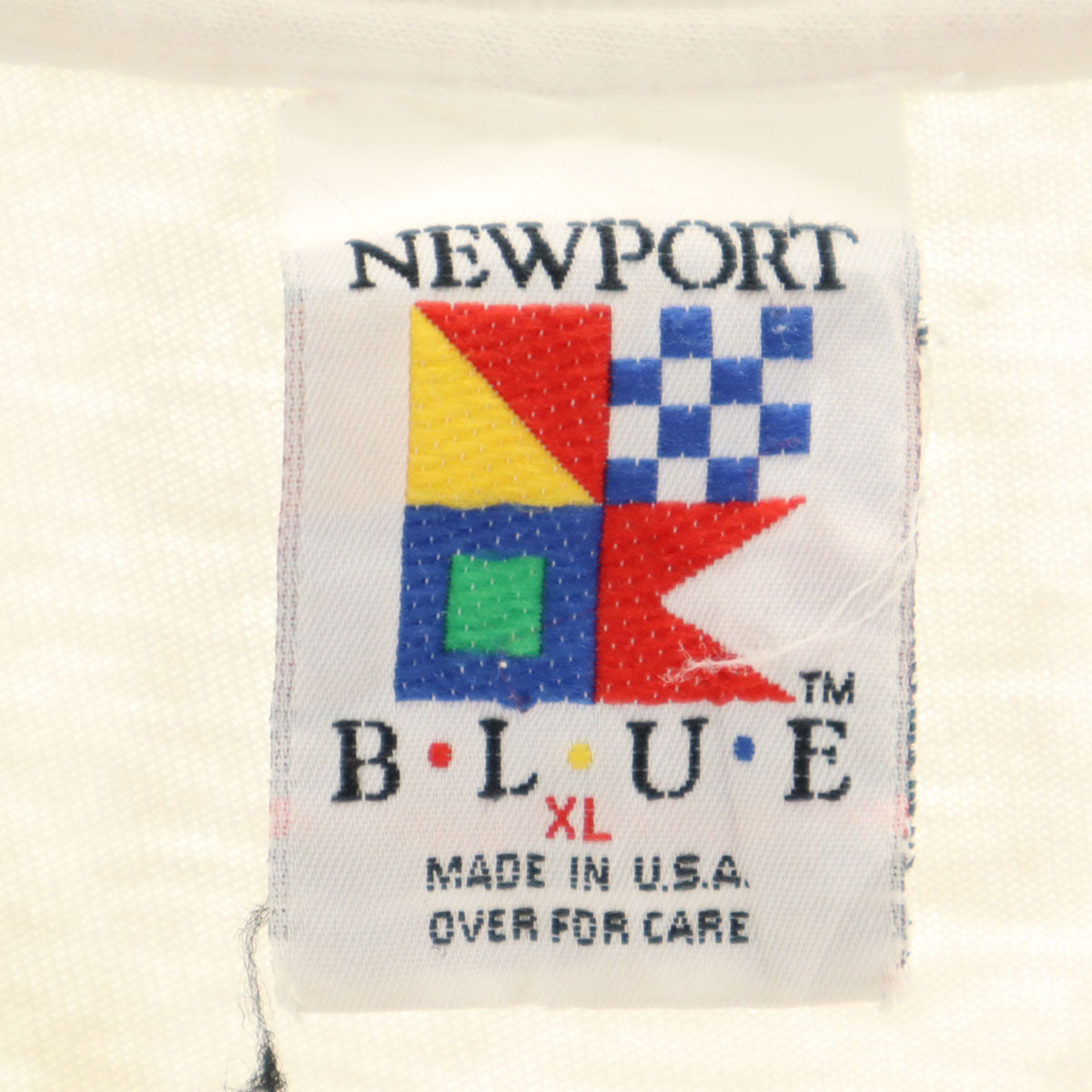 NEWPORT ニューポート 80s USA製 ヴィンテージ 半袖 Tシャツ XL ホワイト系 シングルステッチ メンズ