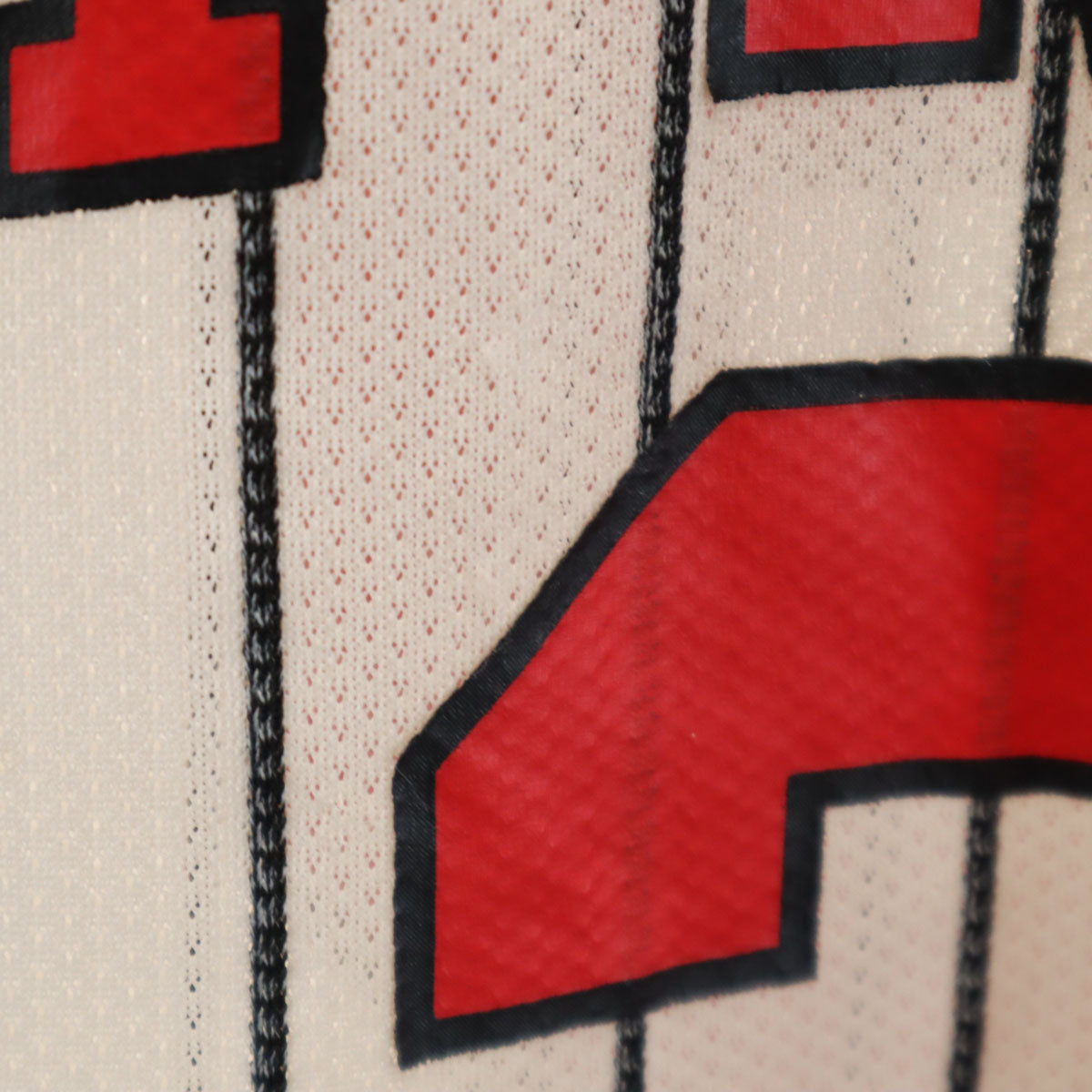 Supreme シュプリーム ストライプ柄 ノースリーブ ゲーム シャツ S ホワイト メッシュ メンズ