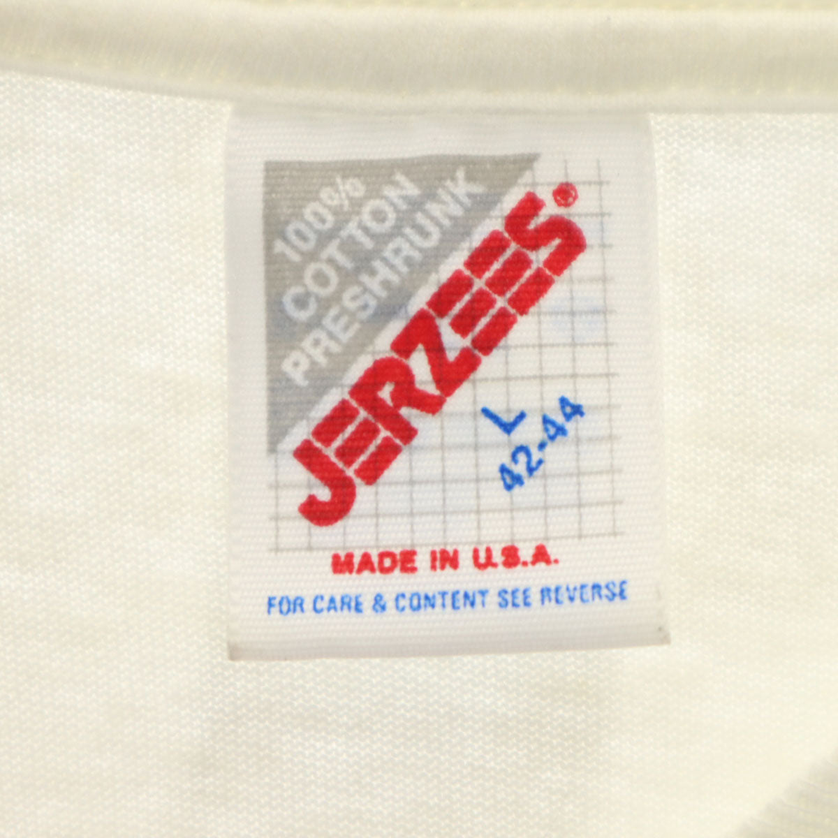JERZEES ジャージーズ 90s USA製 オールド FOSSIL 半袖 Tシャツ L ホワイト メンズ