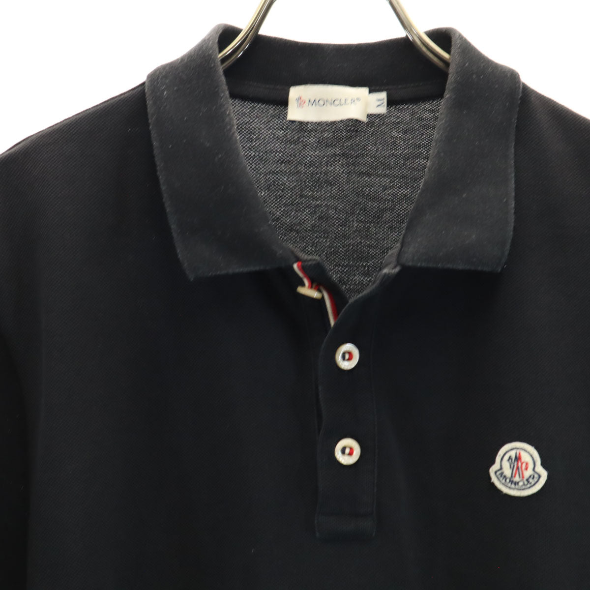 MONCLER モンクレール 半袖 ポロシャツ M ブラック MAGLIA POLO MANICA CORTA メンズ