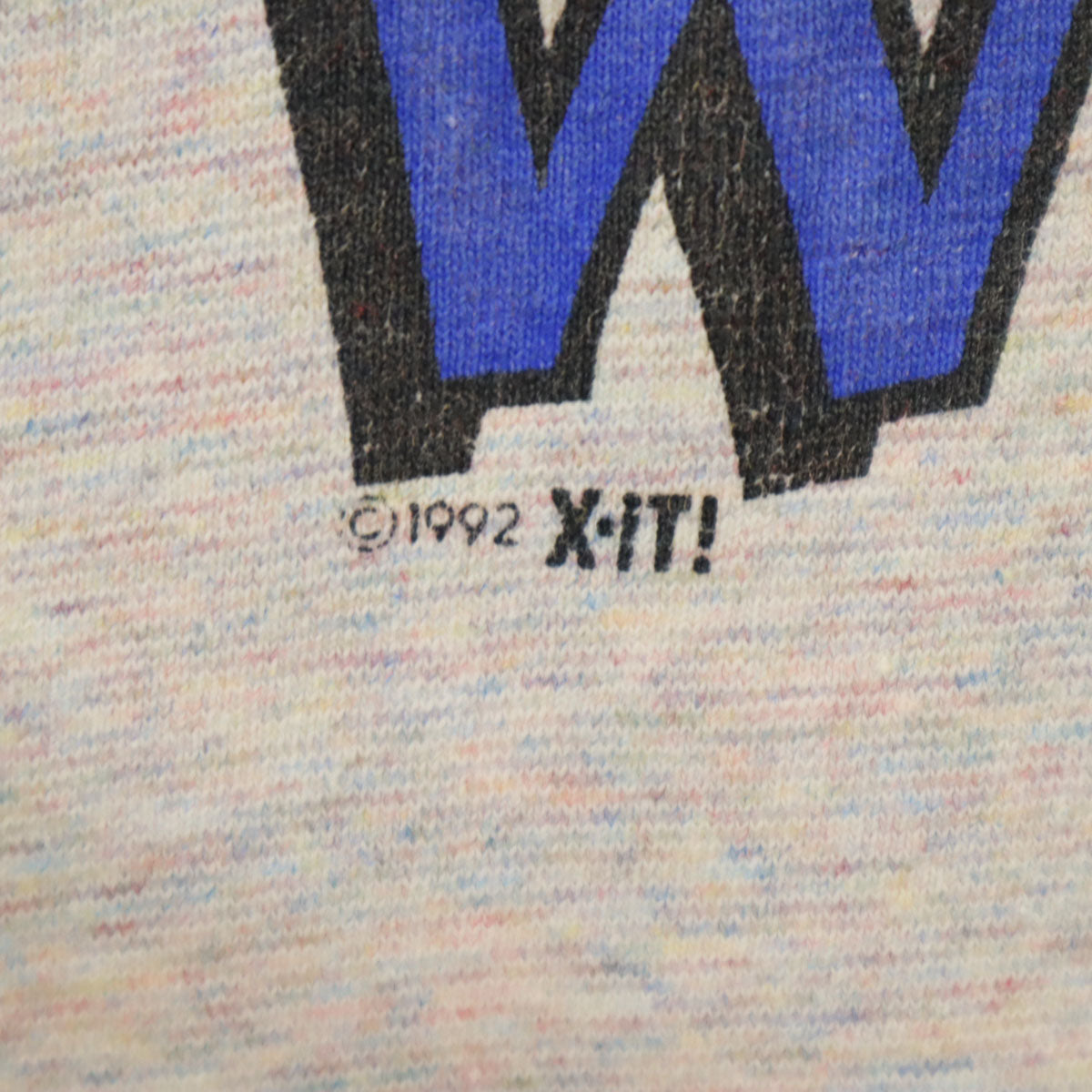 VOLUNTEER KNIT APPAREL ボランティア 90s USA製 オールド メッセージ 半袖 Tシャツ XXL マルチ シングルステッチ メランジ ビッグサイズ メンズ