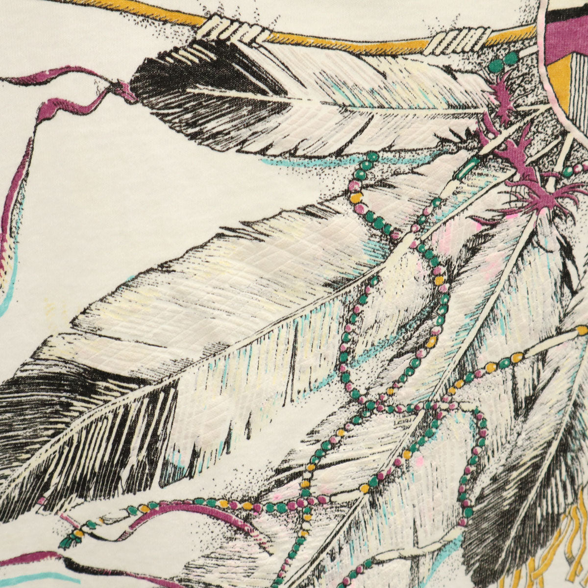 DIAMOND DUST ダイヤモンドダスト 90s USA製 オールド ドリームキャッチャー 半袖 Tシャツ XL ホワイト シングルステッチ メンズ