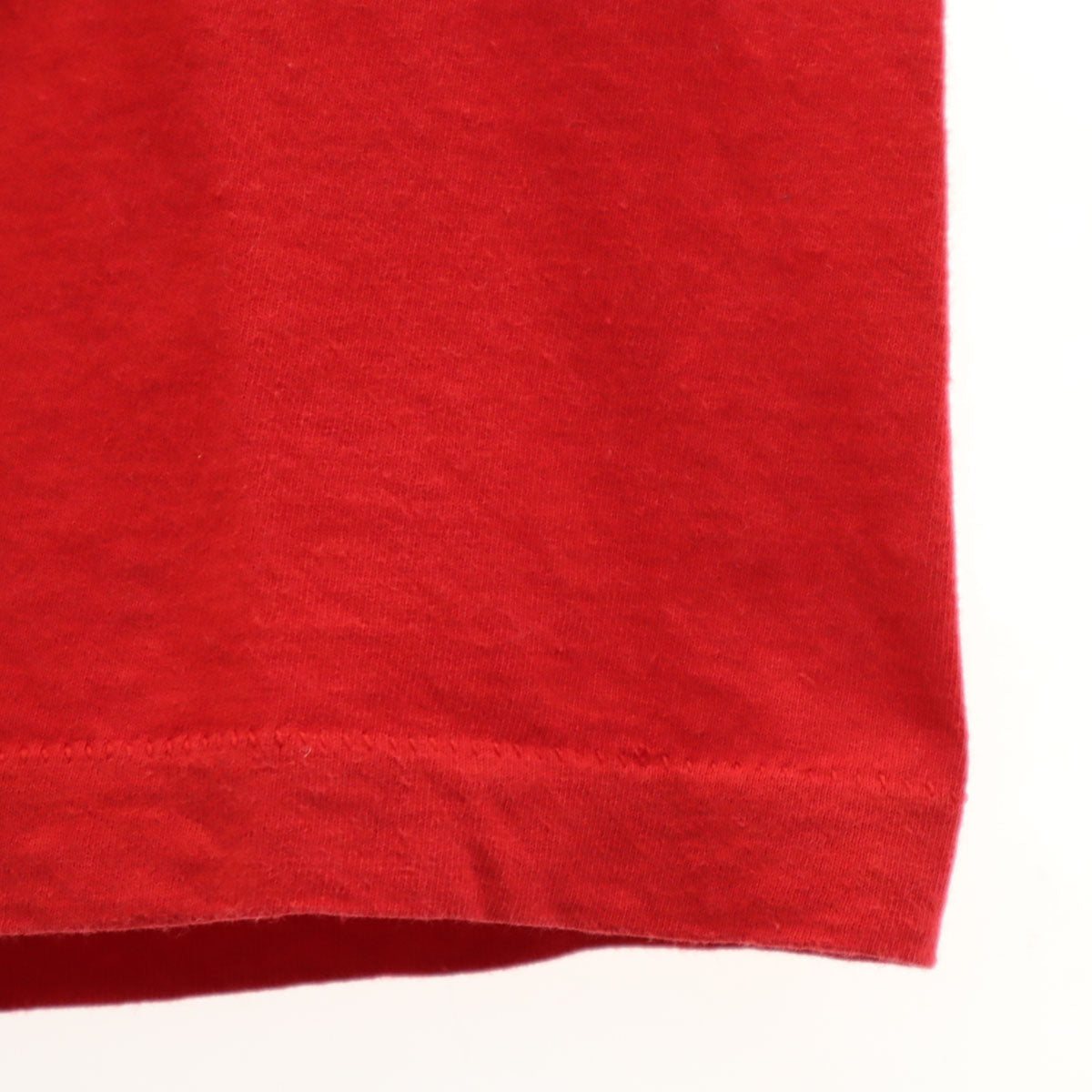 OLD オールド 90s 半袖 Tシャツ L レッド シングルステッチ ポケT 無地 メンズ