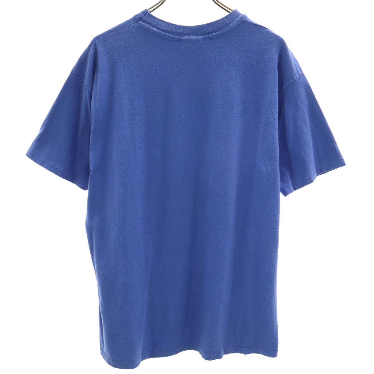 Hanes ヘインズ 80s 90s USA製 オールド 半袖 Tシャツ XL ブルー シングルステッチ メンズ