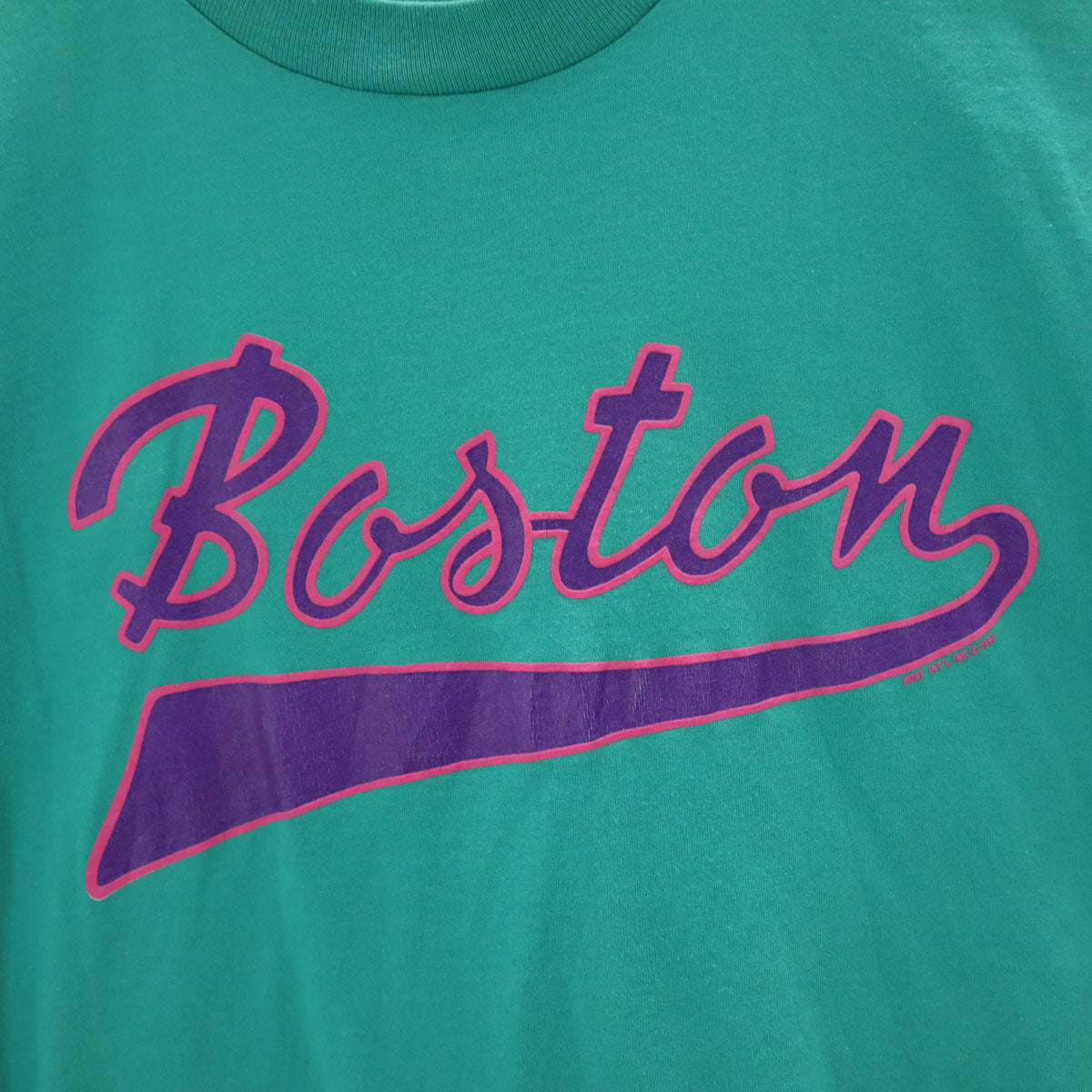 FRUIT OF THE LOOM フルーツオブザルーム 90s USA製 オールド 半袖 Tシャツ L グリーン系 シングルステッチ メンズ