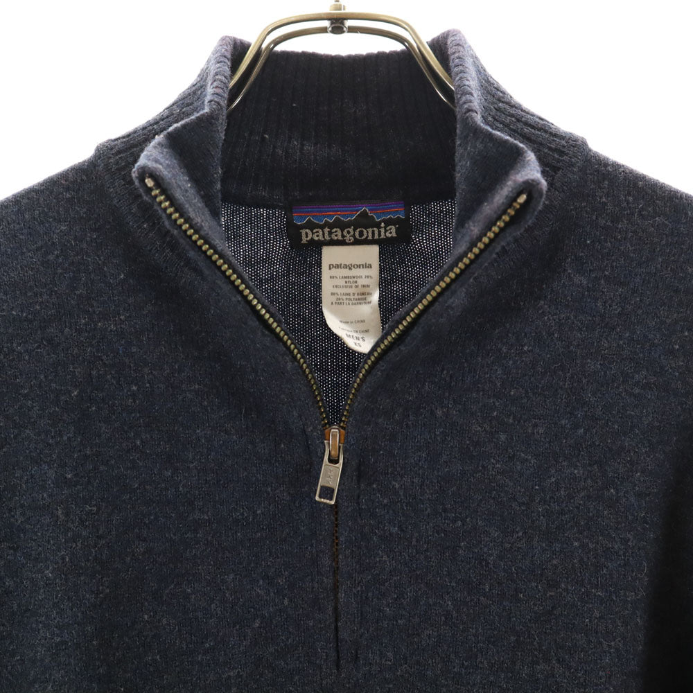patagonia パタゴニア 50300F0 長袖 ハーフジップ セーター XS ネイビー ニット アウトドア メンズ