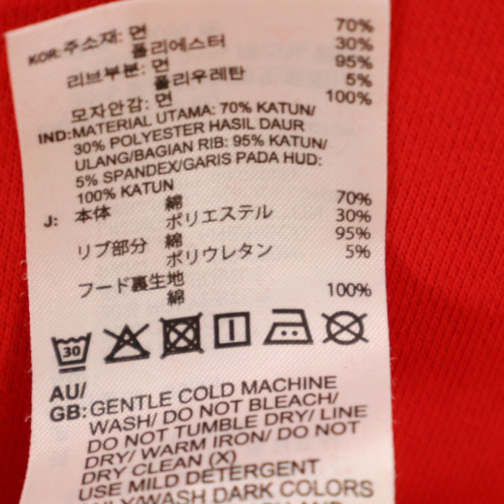 adidas Originals アディダスオリジナルス 長袖 スウェットパーカー M レッド 裏起毛 メンズ