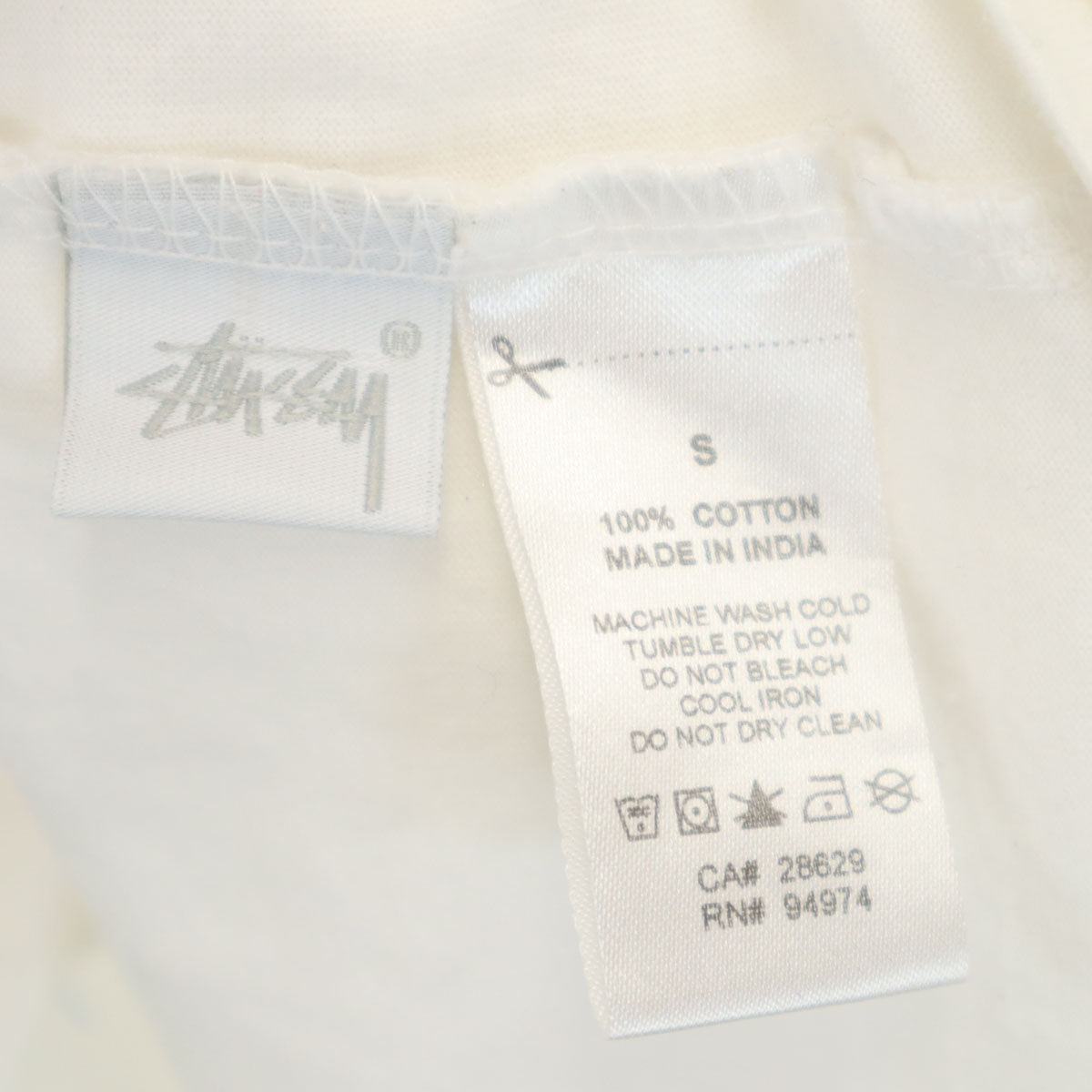 STUSSY ステューシー 半袖 ポケット付き Tシャツ S ホワイト メンズ