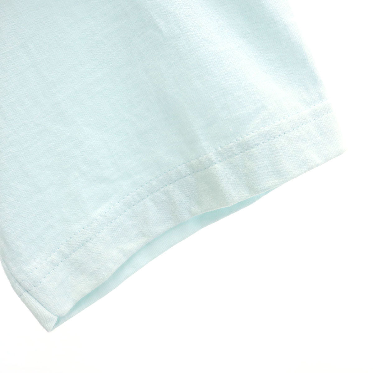 STUSSY ステューシー プリント 半袖 Tシャツ S ライトブルー メンズ