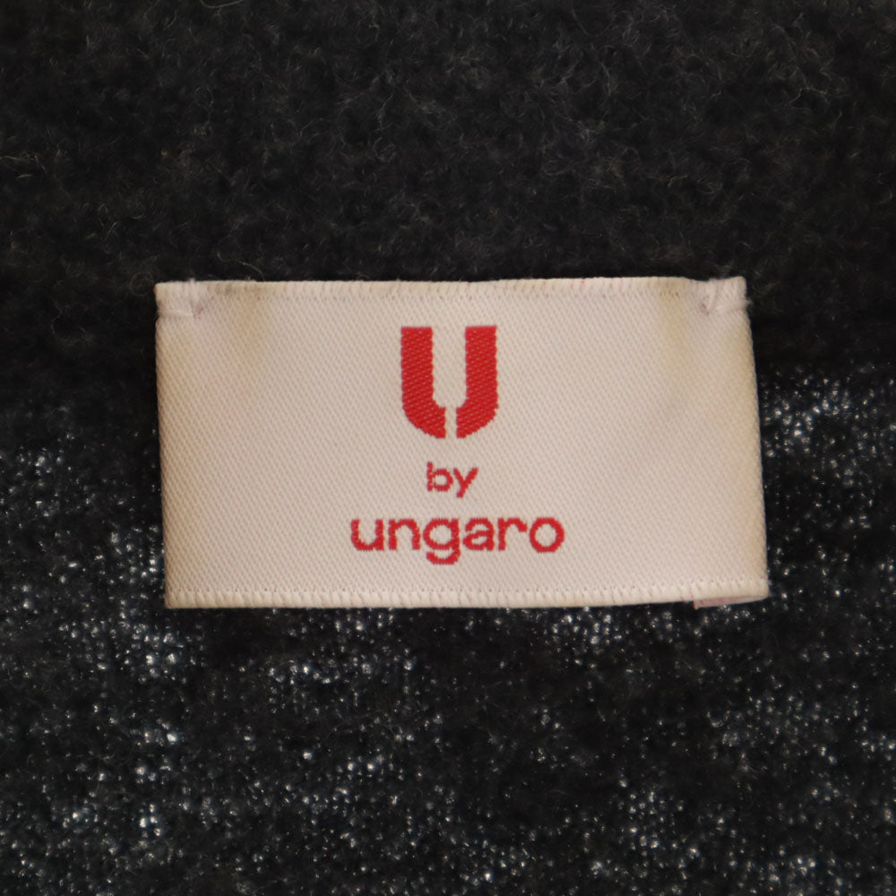 U by ungaro ユーバイウンガロ 日本製 圧縮ウール ジャケット L チャコールグレー レディース