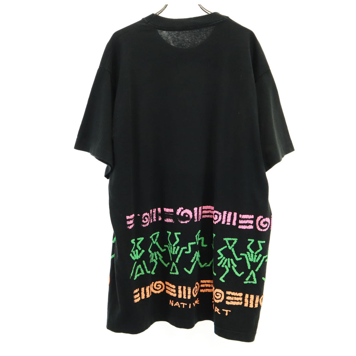 NATIVE SPORT 90s オールド 半袖 Tシャツ ブラック シングルステッチ メンズ