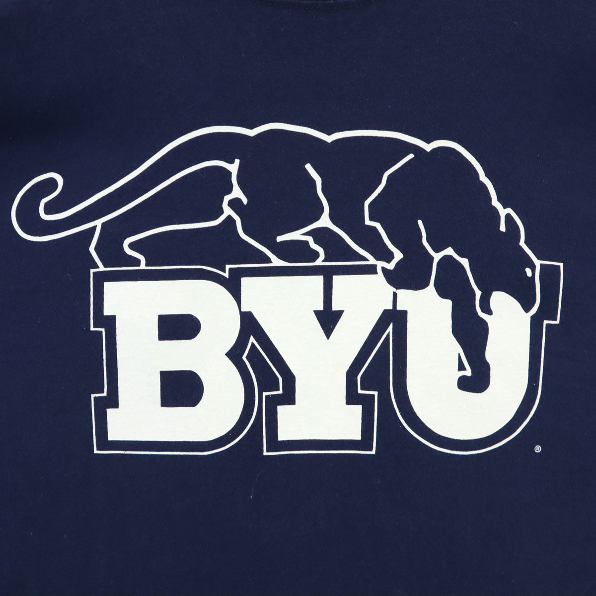 SOFFE'S ソフィーズ 90s USA製 オールド BYU 半袖 Tシャツ XL ネイビー メンズ