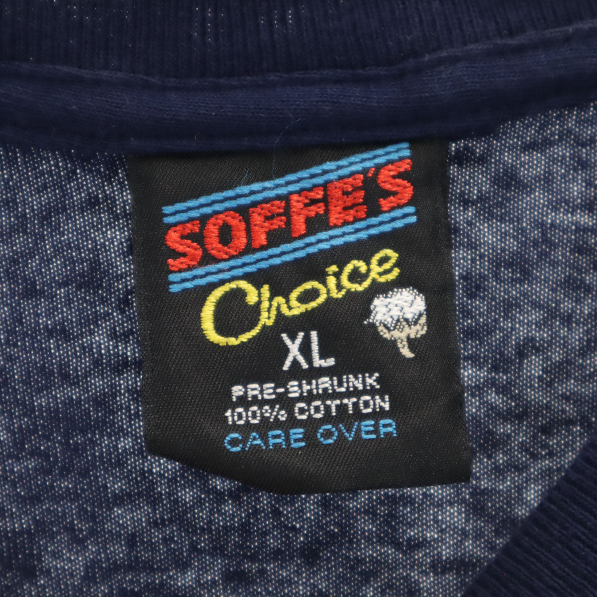 SOFFE'S ソフィーズ 90s USA製 オールド BYU 半袖 Tシャツ XL ネイビー メンズ