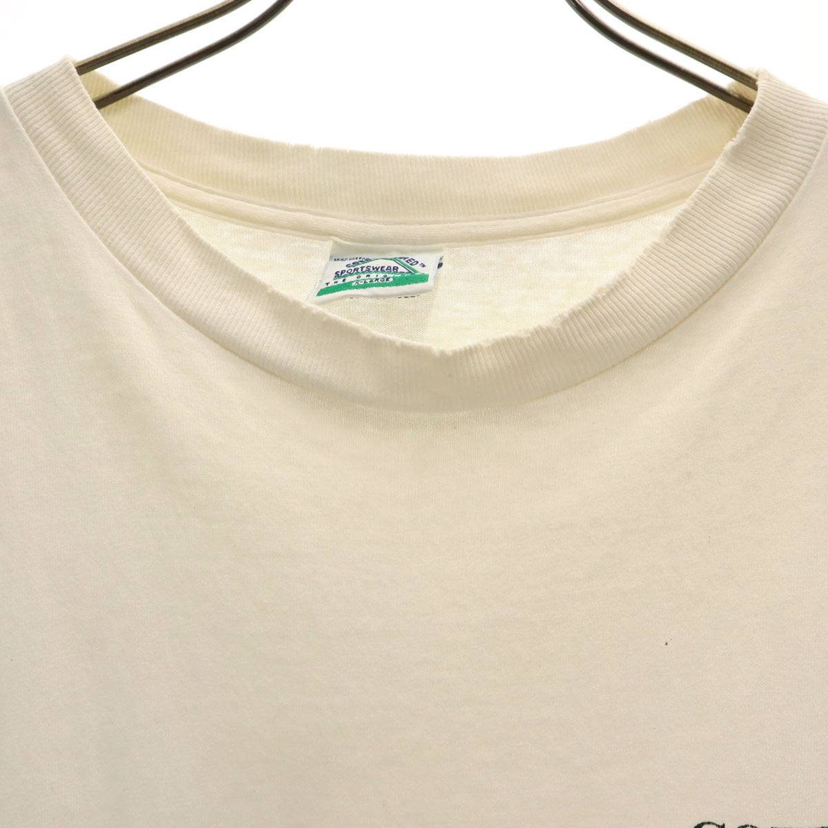 COED NAKED 90s USA製 オールド バックプリント スノーモービル 半袖 Tシャツ XL ホワイト シングルステッチ メンズ