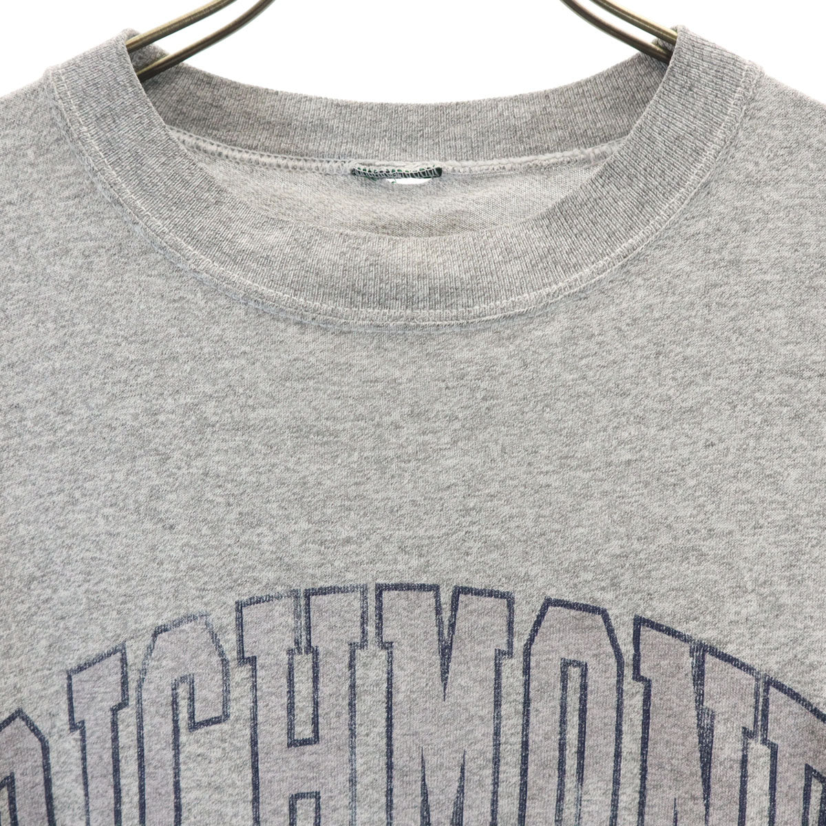 90s オールド カレッジ RICHMOND 半袖 Tシャツ グレー シングルステッチ メンズ