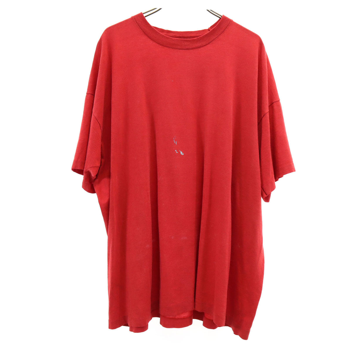 90s オールド 企業モノ バックプリント 半袖 Tシャツ レッド シングルステッチ メンズ