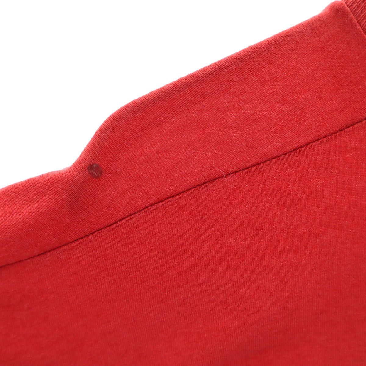 90s オールド 企業モノ バックプリント 半袖 Tシャツ レッド シングルステッチ メンズ