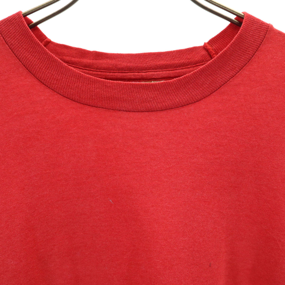 90s オールド 企業モノ バックプリント 半袖 Tシャツ レッド シングルステッチ メンズ