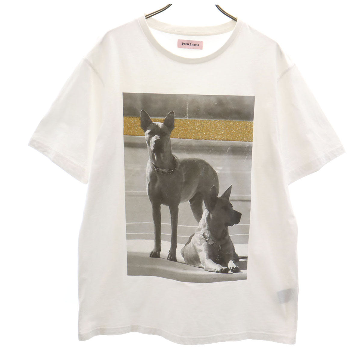 Palm Angels パームエンジェルス 半袖 Tシャツ M 白 ドーベルマン メンズ
