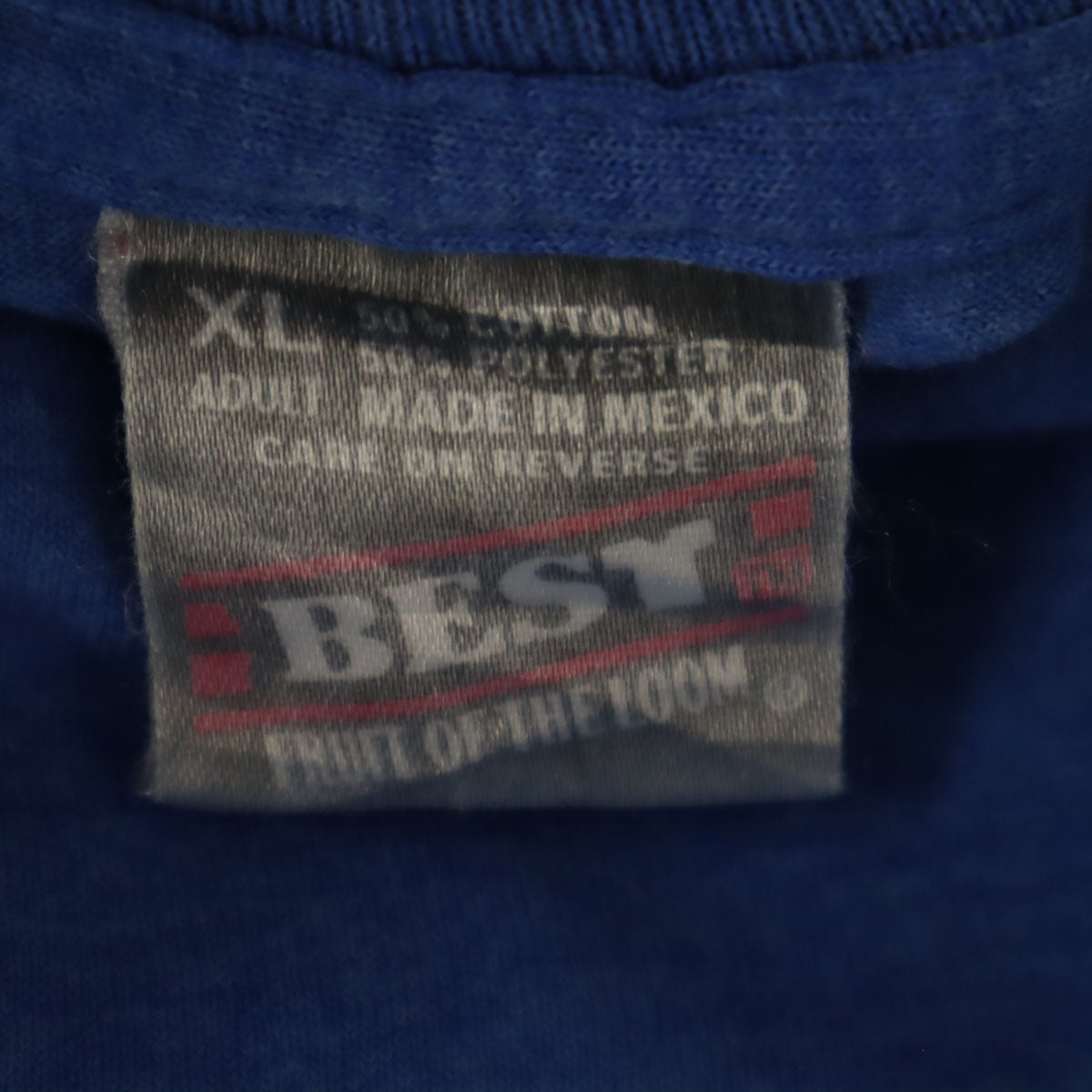 FRUIT OF THE LOOM BEST フルーツオブザルーム ベスト 90s オールド WARTBURG SEMINARY 半袖 Tシャツ XL ブルー シングルステッチ メンズ