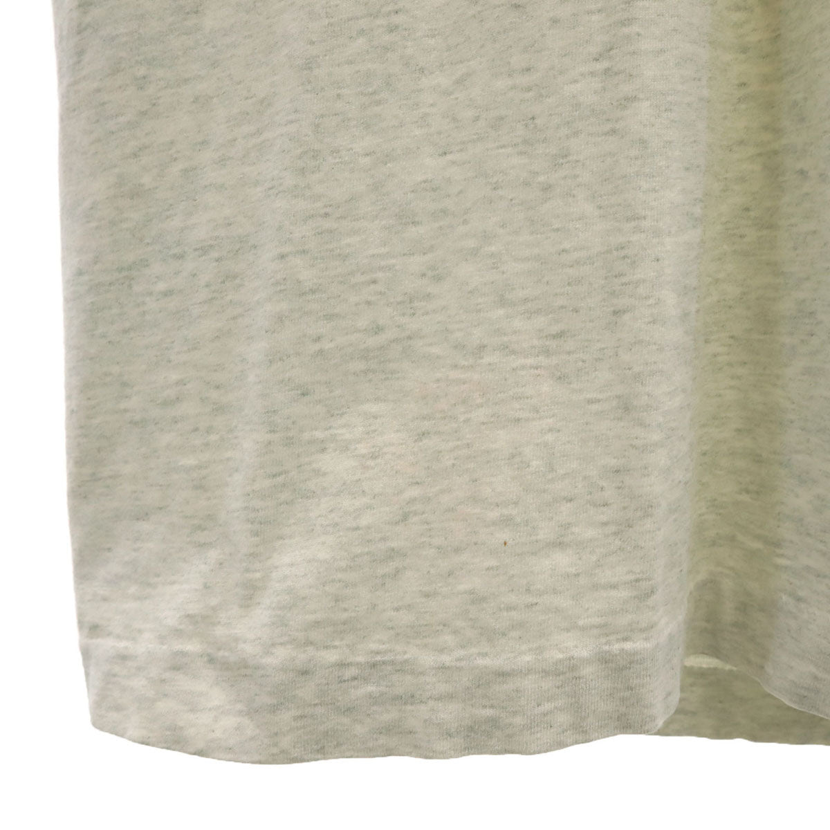 90s オールド メッセージ プリント 半袖 Tシャツ グレー シングルステッチ メンズ