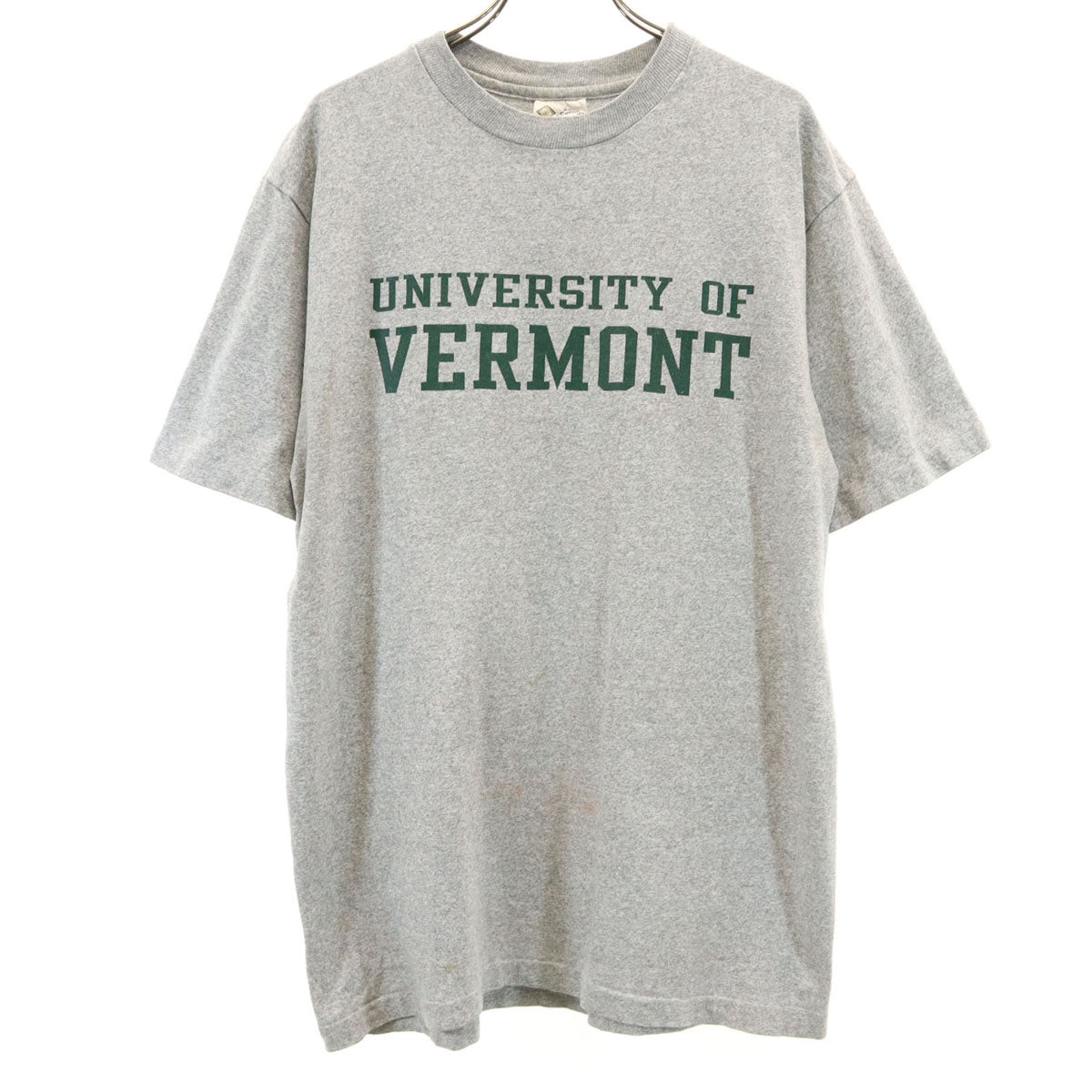 The Cotton Exchange ザコットンエクスチェンジ 90s USA製 オールド カレッジ 半袖 Tシャツ M グレー シングルステッチ メンズ