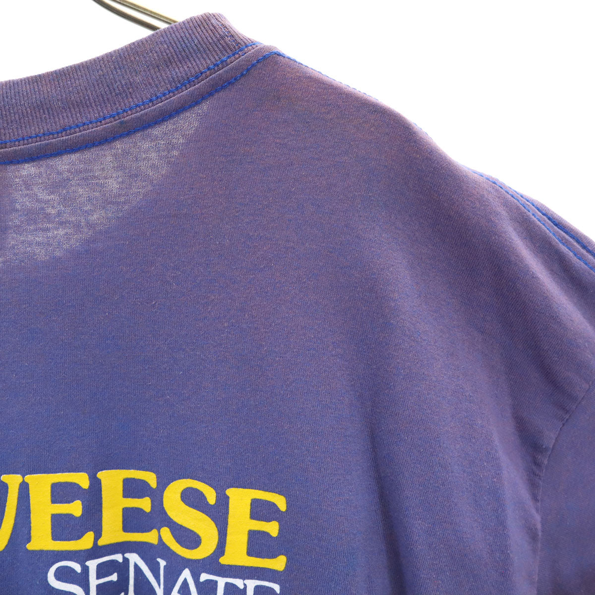 THE 50’S 90s USA製 オールド glen DEWEESE SENATE 半袖 Tシャツ XXL 青紫 シングルステッチ ビッグサイズ メンズ