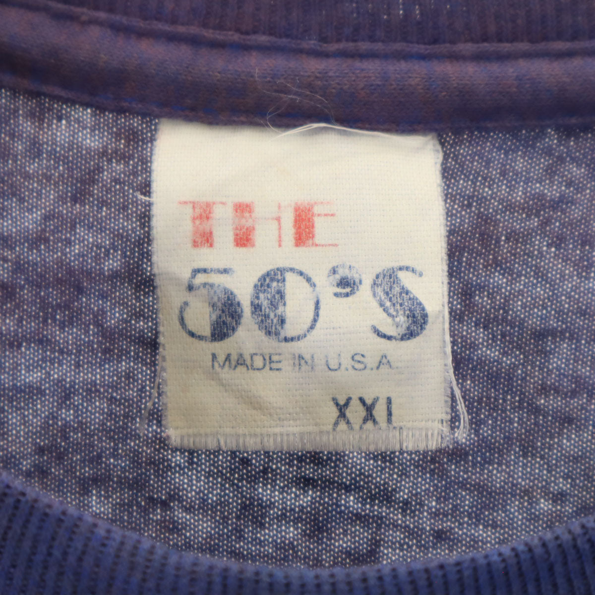 THE 50’S 90s USA製 オールド glen DEWEESE SENATE 半袖 Tシャツ XXL 青紫 シングルステッチ ビッグサイズ メンズ